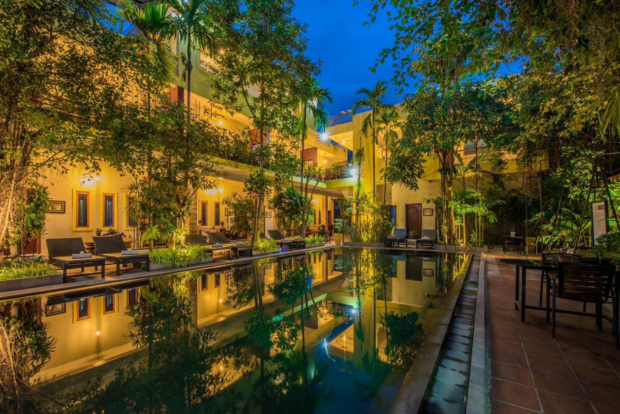 Hotel Samnak Lounge à Siem Reap Extérieur photo
