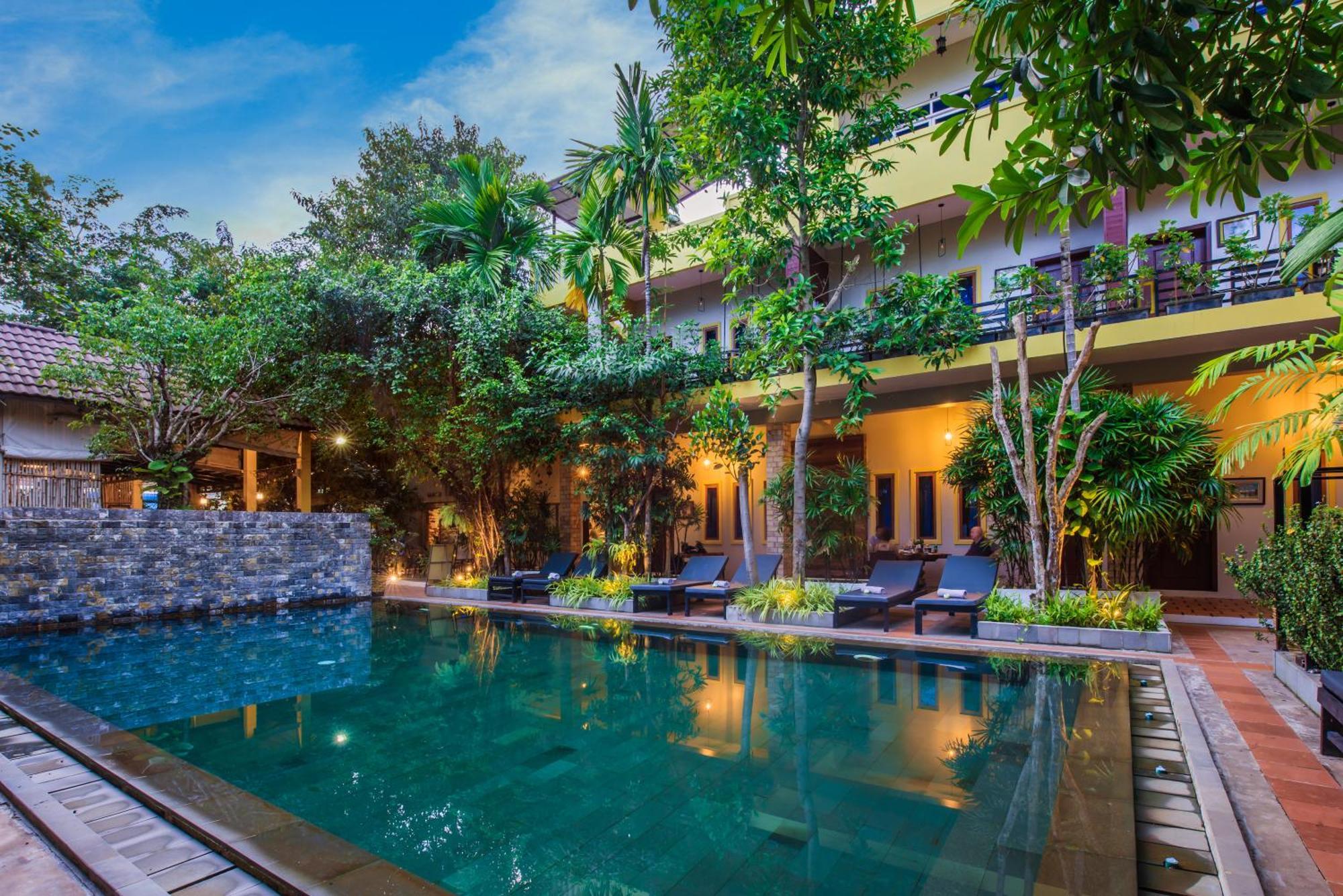 Hotel Samnak Lounge à Siem Reap Extérieur photo
